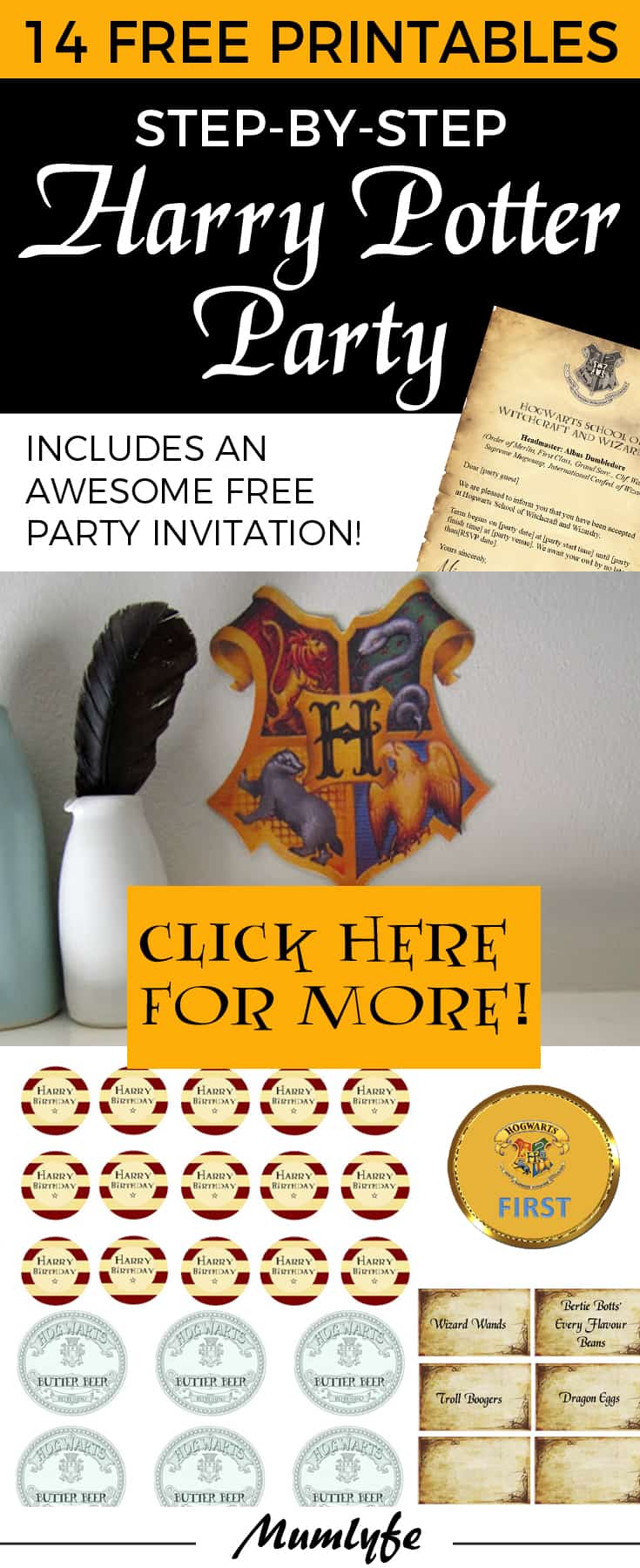 Harry Potter Party free printables