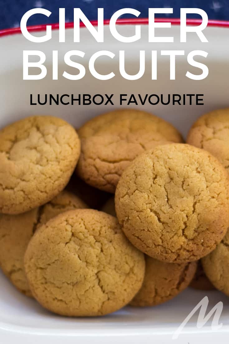 Ginger biscuits - makes bulk so you can freeze for lunchboxes