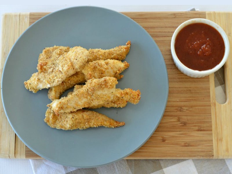 Baked chicken tenders are easy to make
