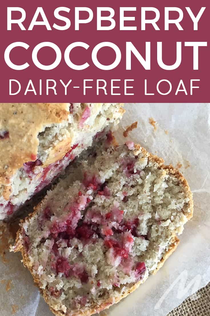 Raspberry and coconut loaf - easy bake and dairy free