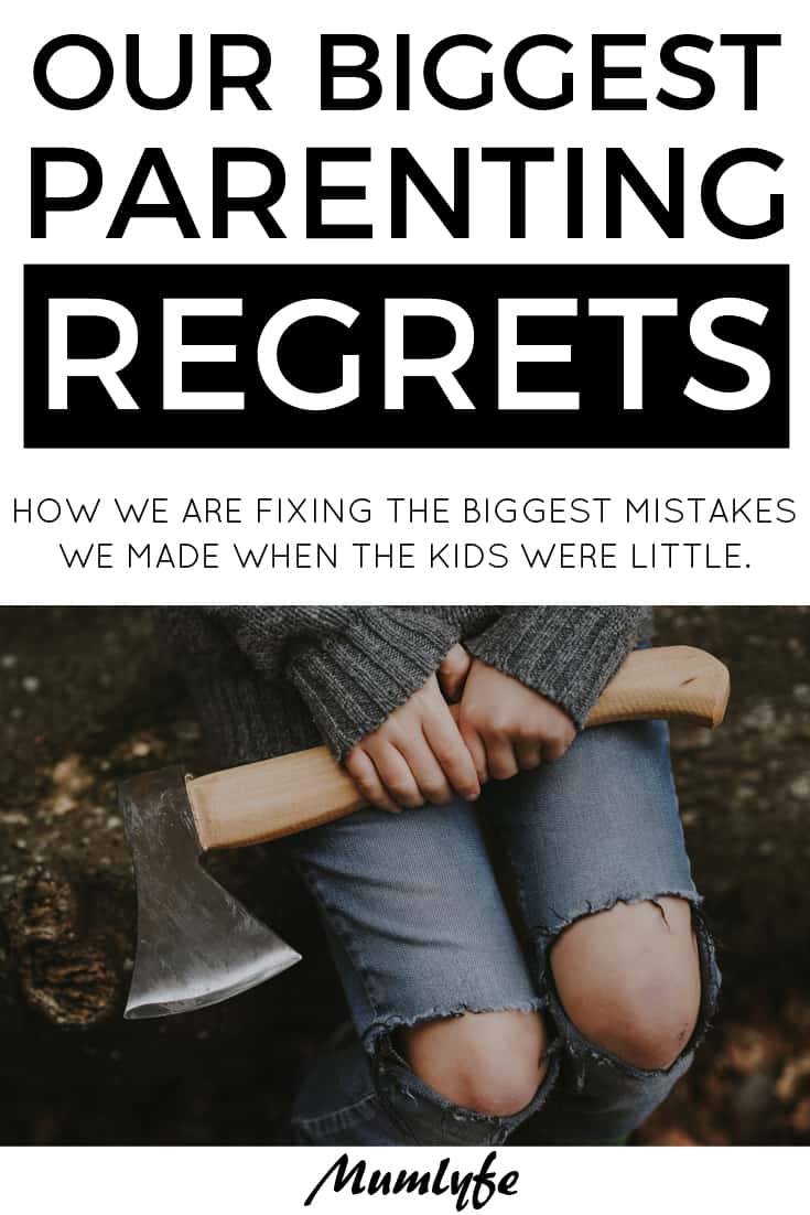 My biggest parenting regrets - and how I'm fixing them now. #parenting