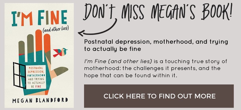 Don't miss I'm Fine and Other Lies by Megan Blandford #postnataldepression #postpartumdepression #pnd #selfkindness