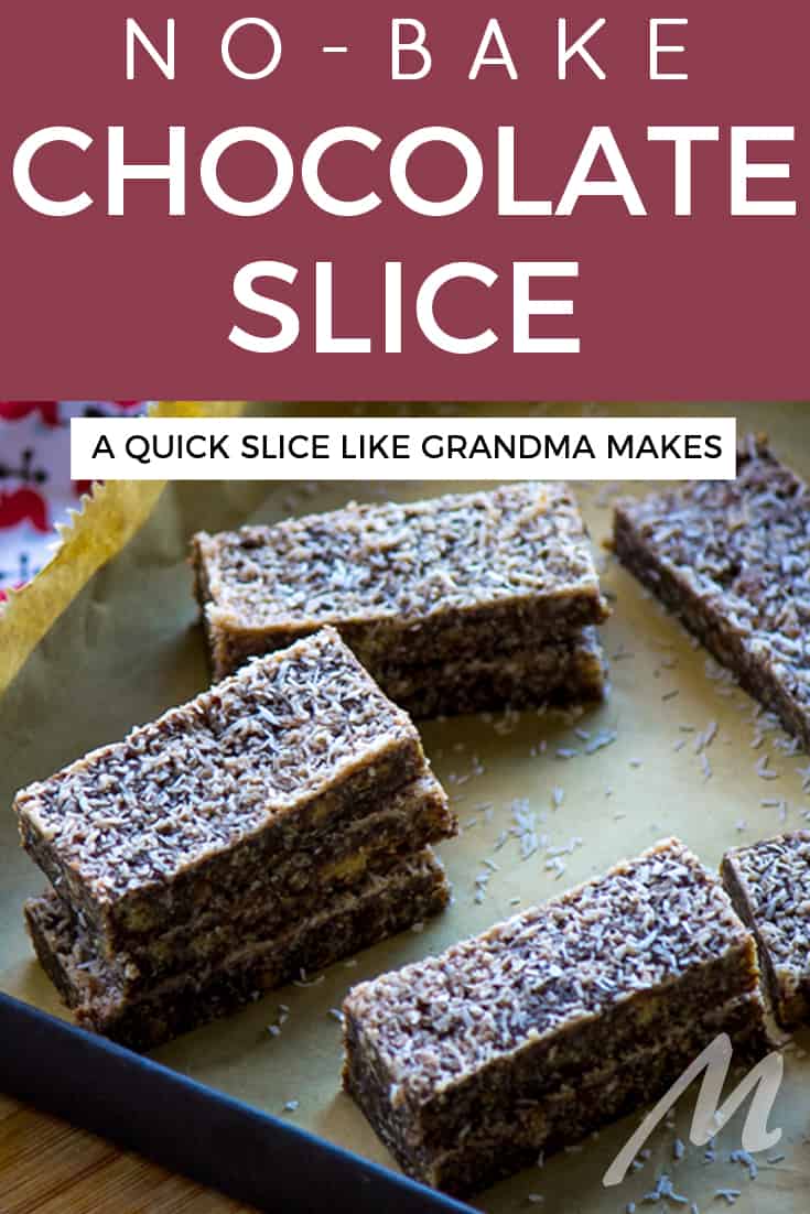 No-bake chocolate slice recipe