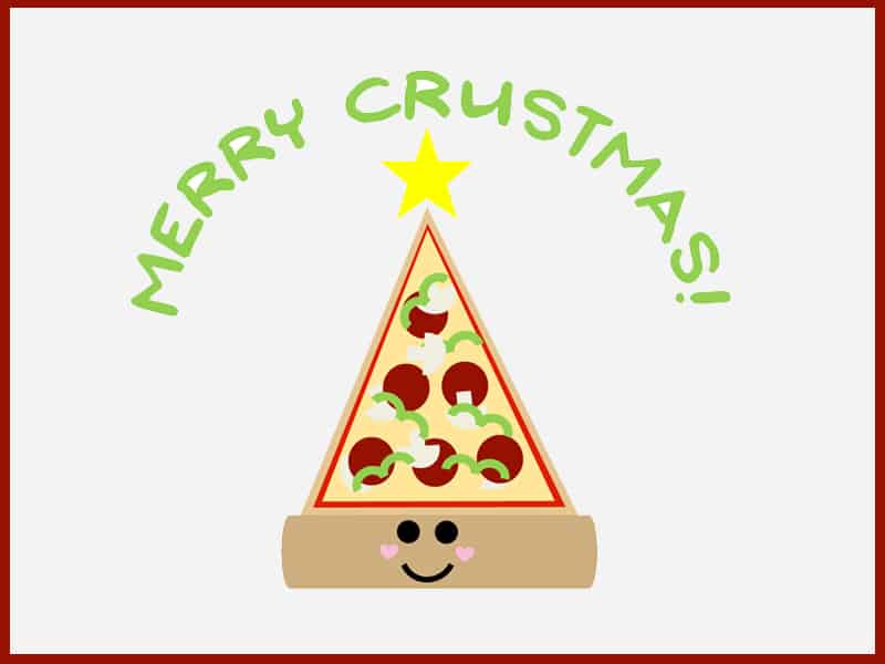 Free Christmas cards - Merry Crustmas