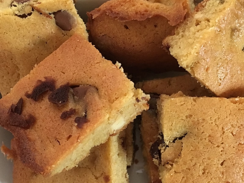 Simple choc chip slice - easy to make, quick to bake