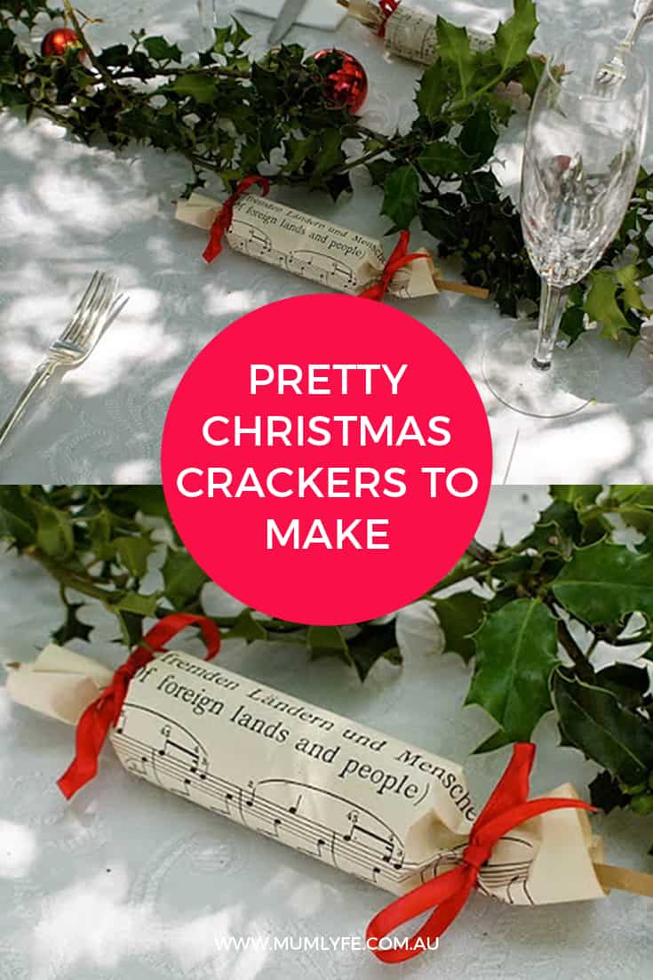 Pretty DIY Chrismas crackers to make