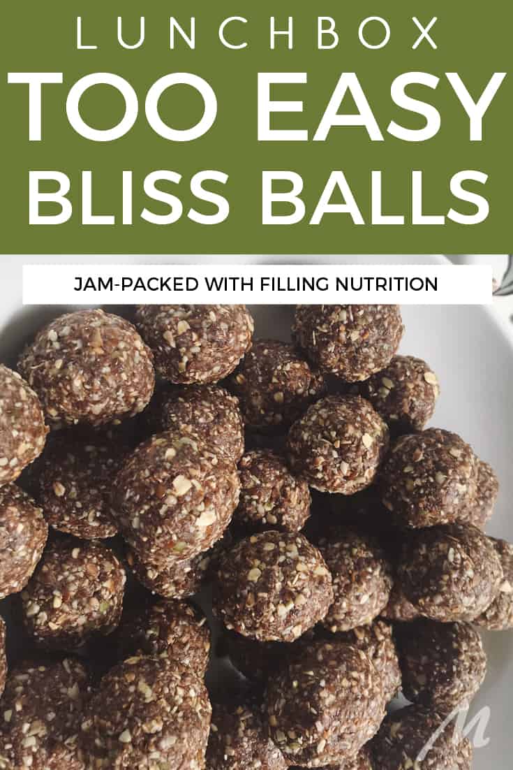 Lunchbox bliss balls - so easy to make and jam-packed with nutrition