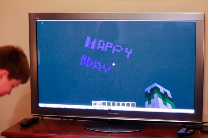 Minecraft birthday message