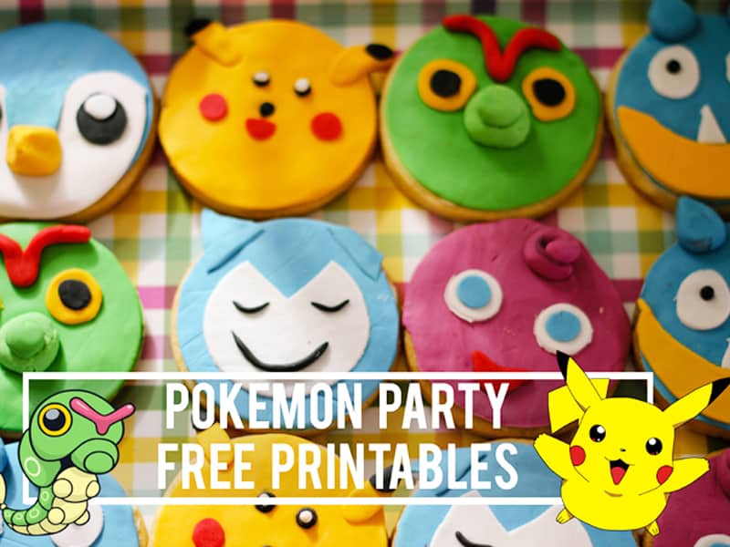 Pokemon Party free printables for your own party