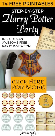 harry potter free printables invitation decorations games and more