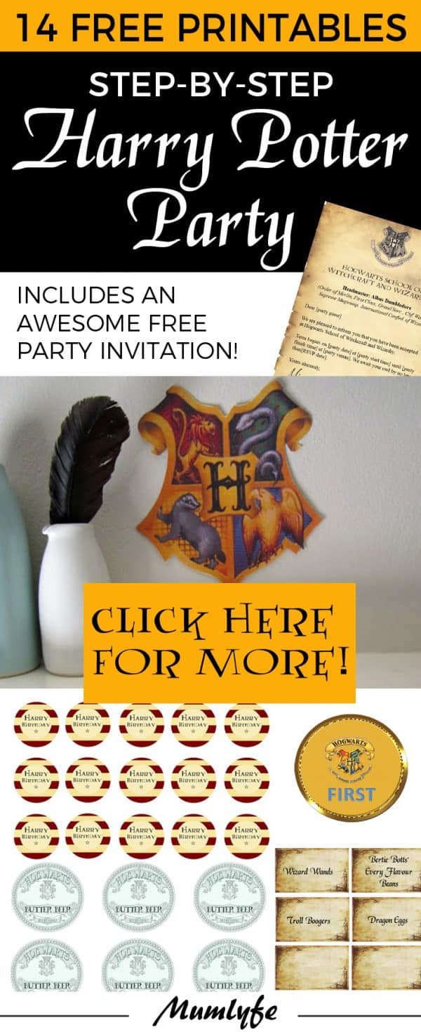 Harry Potter Free Printables Image