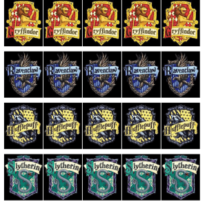 Harry Potter house badges