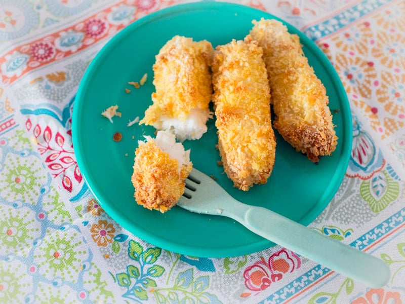 Homemade fish fingers with a yummy panko crumb