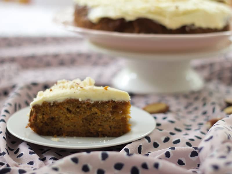 Wholemeal ginger carrot cake – perfect for afternoon tea or a celebration