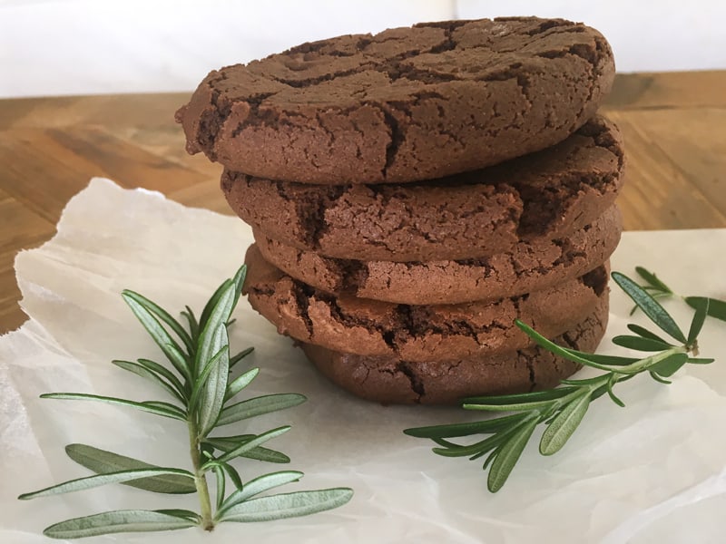 Chocolate and rosemary biscuits – a cheap and cheerful snack