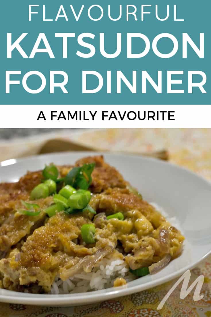 Delcious katsudon for dinner - make this family favourite