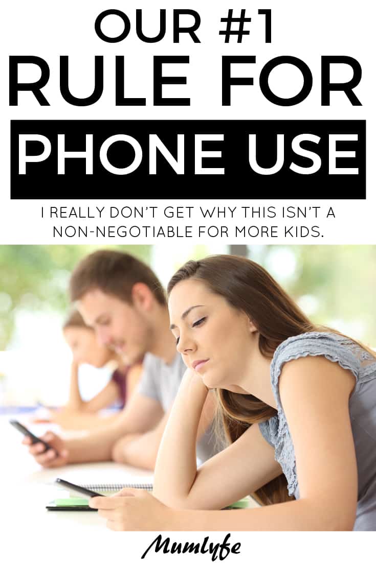 A non-negotiable rule for our kids - turn off phone notifications