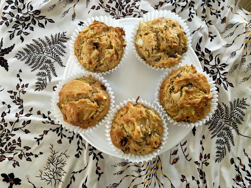Pear and zucchini muffins - full of goodness
