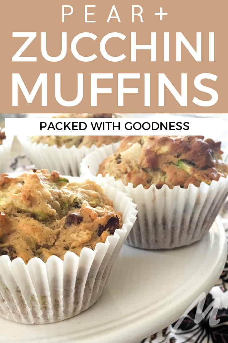 Pear and zucchini muffins recipe - packed with goodness