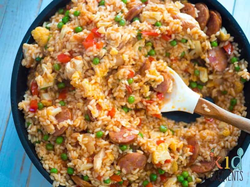 Supermarket chicken recipes - chicken and chorizo rice
