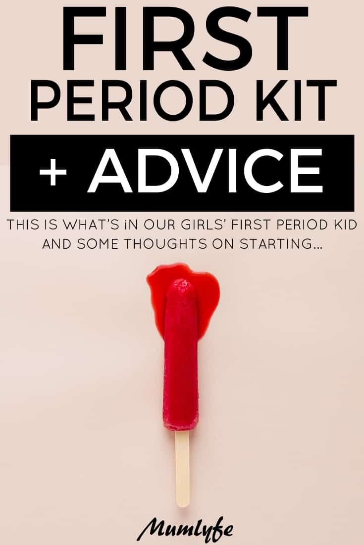 First period kit - and some thoughts on starting