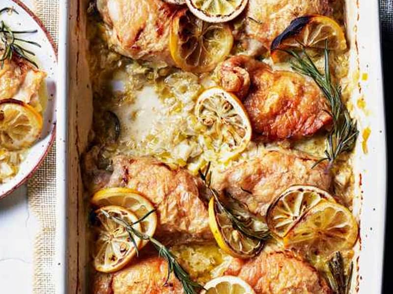 Quality tray bakes to make life easy - baked lemon chicken
