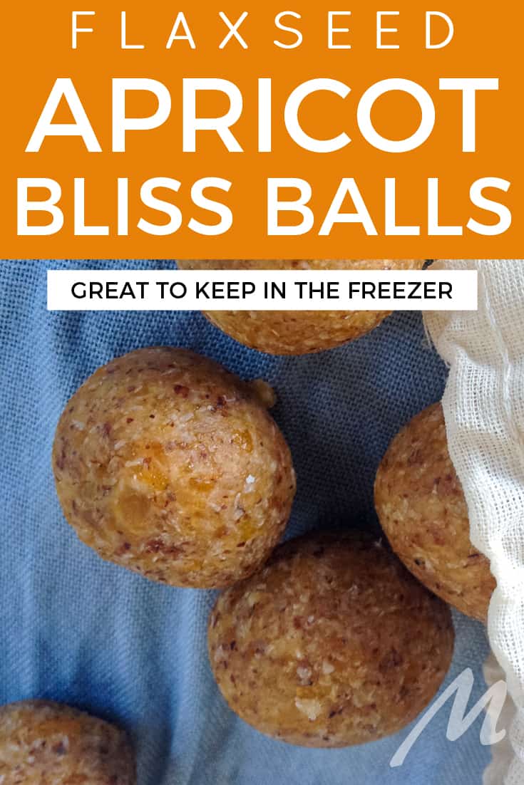 Flaxseed and apricot bliss balls - delicious and easy to make