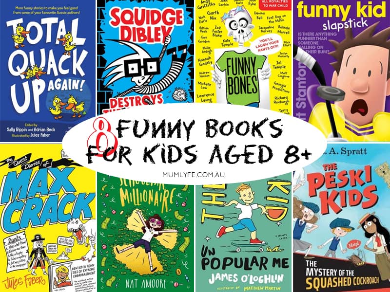 8 Funny books for kids aged 8+