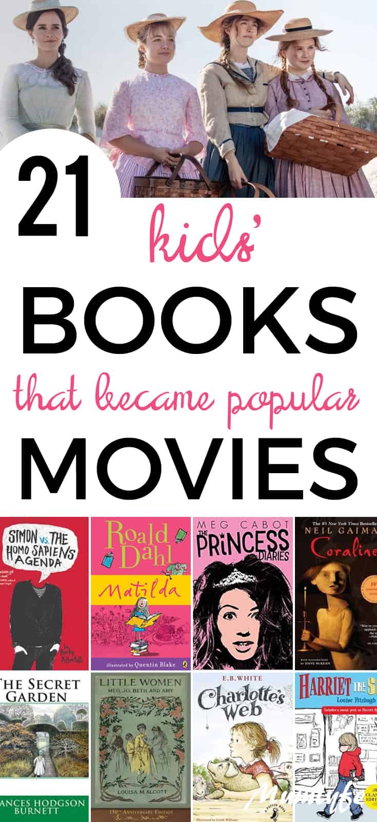 21 books turned into kids' movies