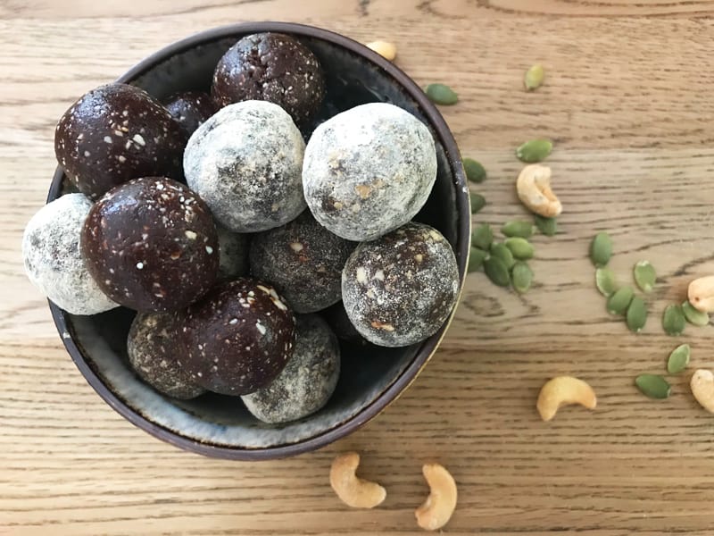 Healthy choc bliss balls make a great pick-me-up