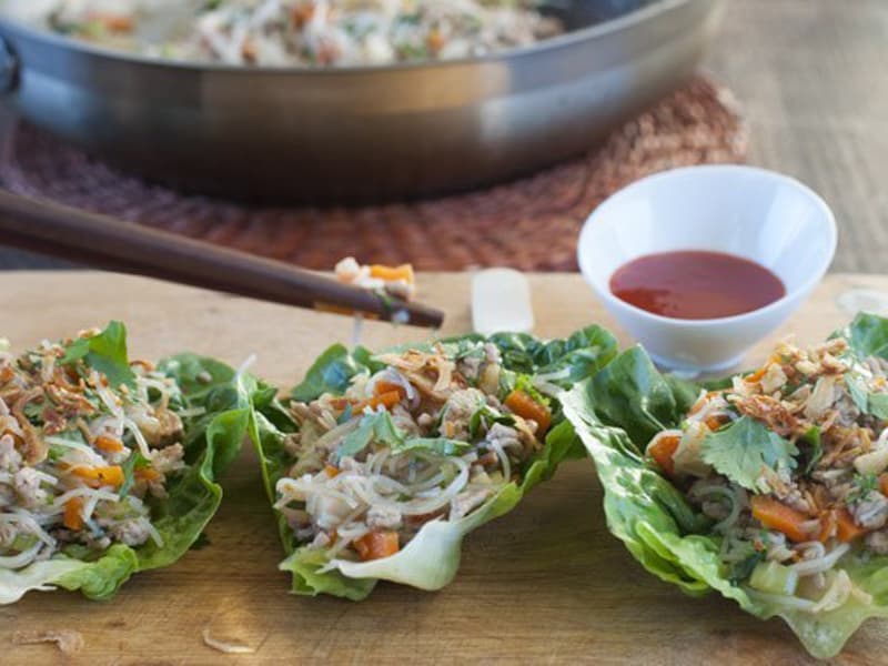 Healthy san choy bow is great for a family dinner