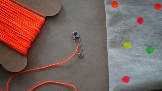 Drawstring bag - thread your string