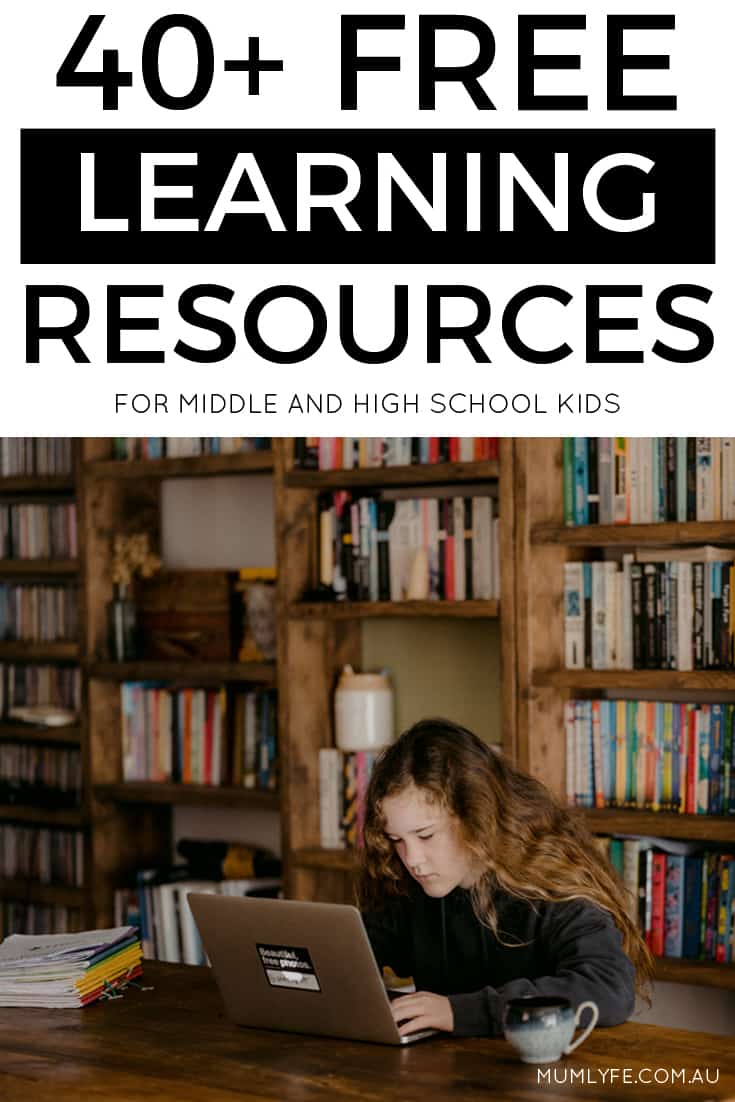 40+ FREE online activities for middle and high school students