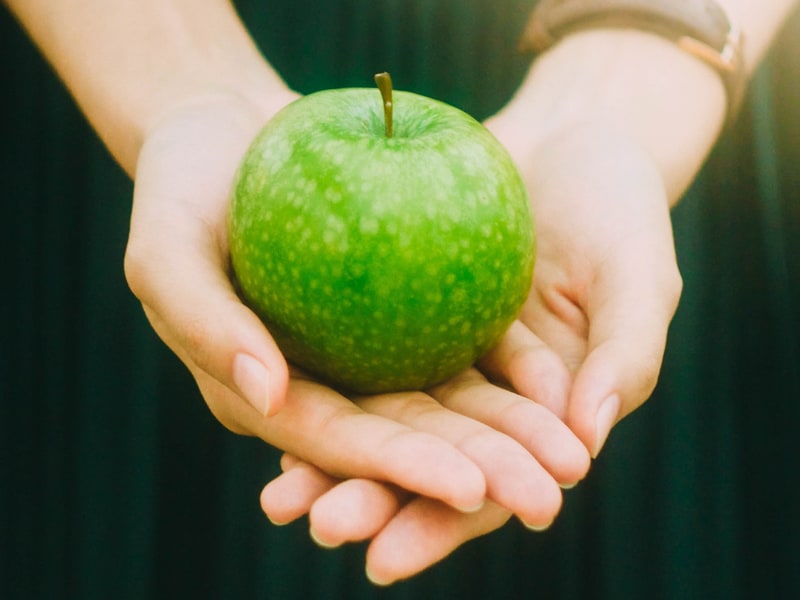 Healthy habits - an apple a day - or five - is good practice