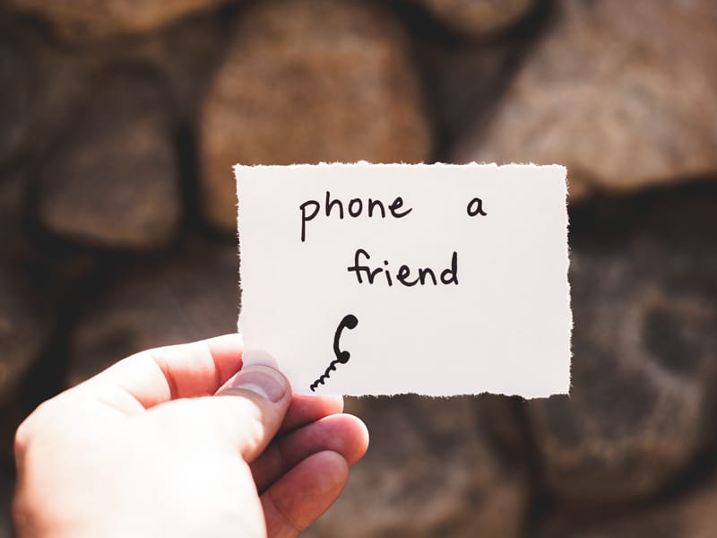 Phone a friend for support during self-isolation