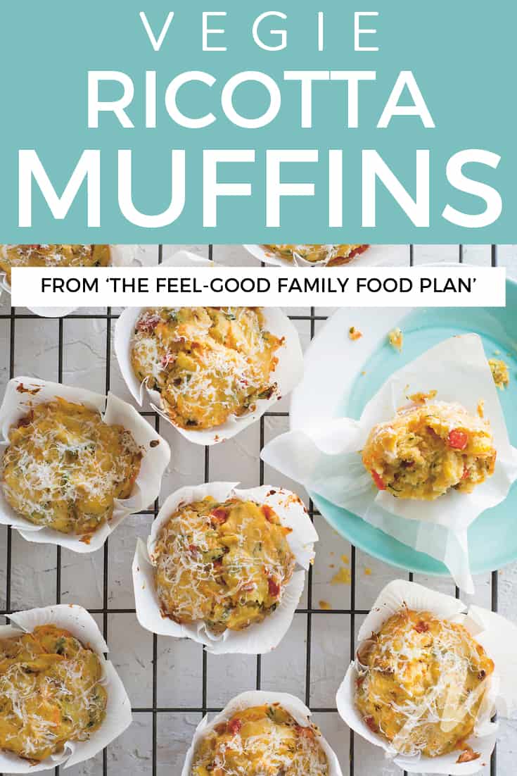 Vegie ricotta muffins recipe - from The Feel-Good Family Food Plan book