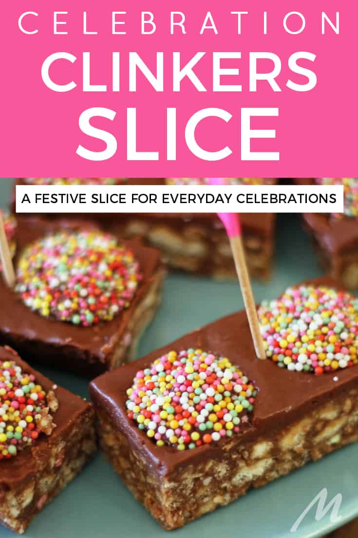 Celebration Clinkers slice - a slice that's made to celebrate the everyday