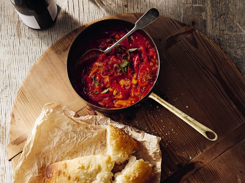 Peperonata recipe - recipe from A Year of Simple Family Food by Julia Busuttil Nishimura