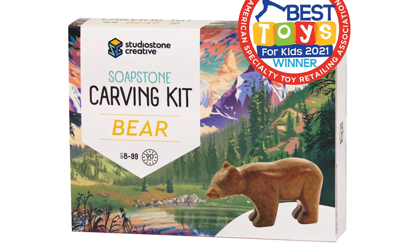 Bear carving craft kit for teens