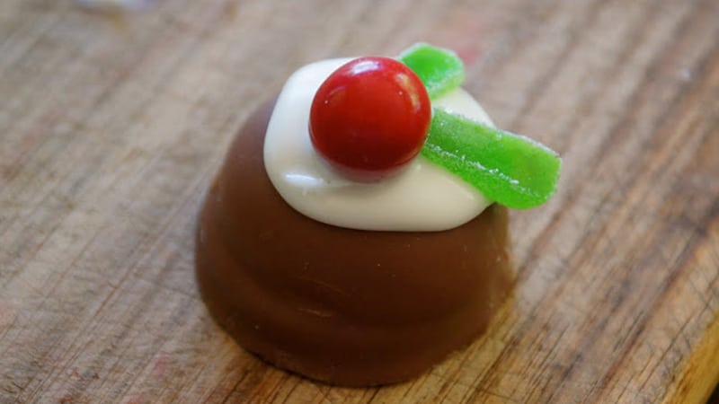 Chocolate Christmas puddings are so easy to make