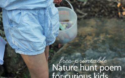 Photo nature hunt poem for curious kids