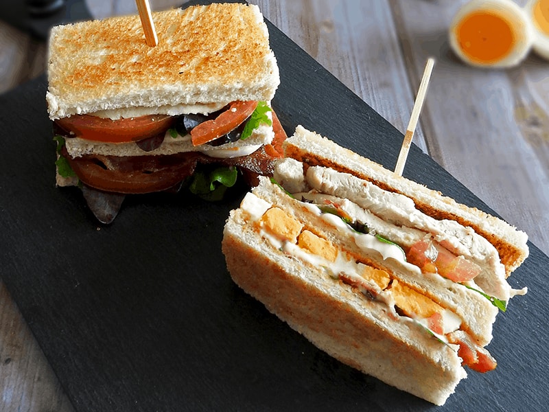 A club sandwich is great for school lunches