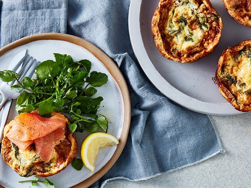 pie maker salmon quiches are great in the lunchbox