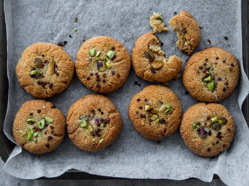 Almond and tahini cookies by Cook Republic