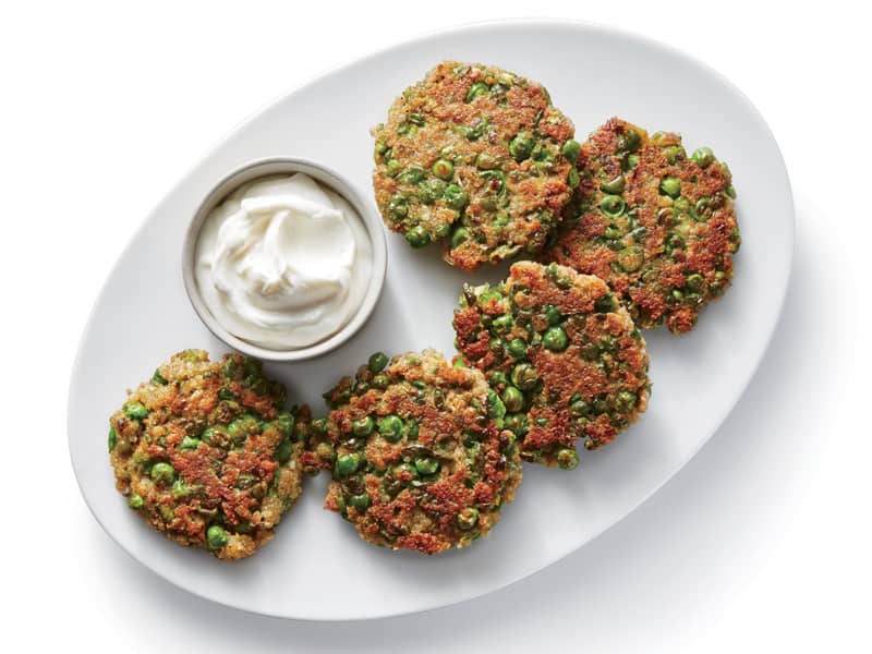 Cooking Light's Indian-spiced pea fritters are great for the lunchbox