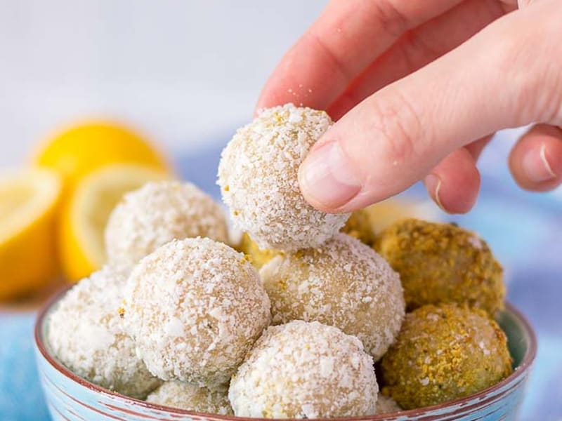 lemon bliss balls from Natalie's Kitchen