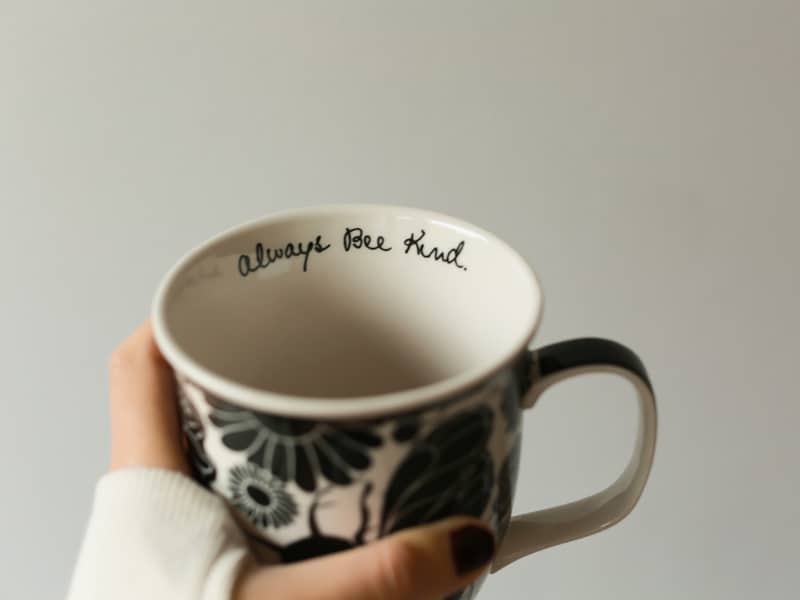 Always offer a cup of kindness