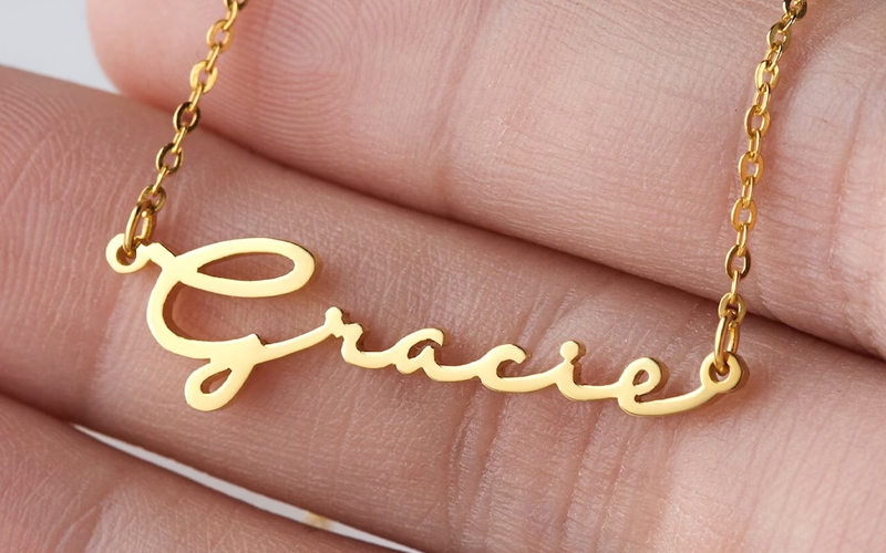 Gifts for tween girls ideas - name necklace