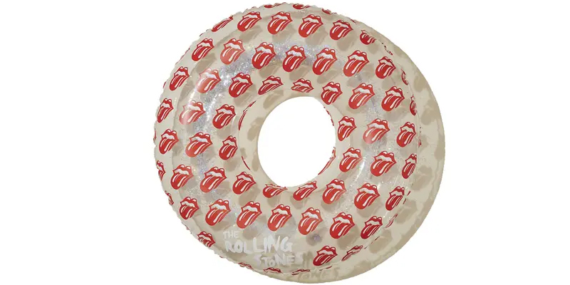 Rolling Stones glitter pool ring