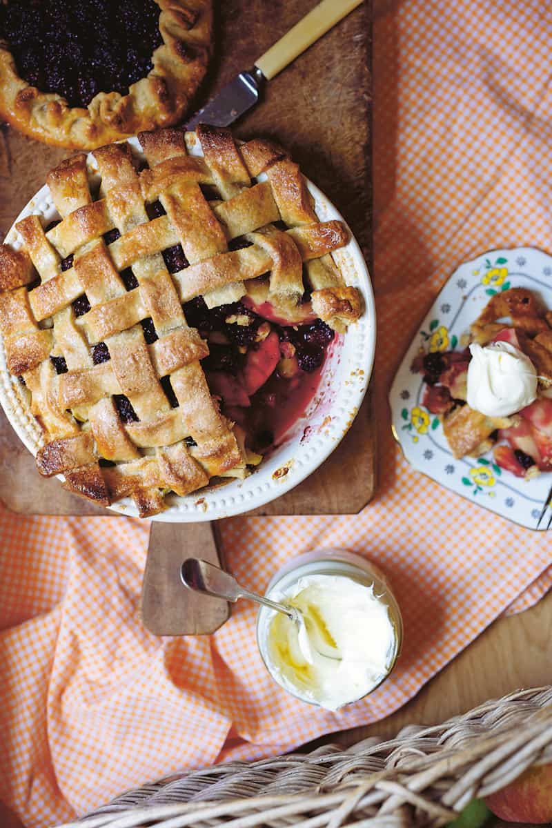 Try this Apple and blackberry pie from Sophie Hansen's new book Around the Kitchen Table